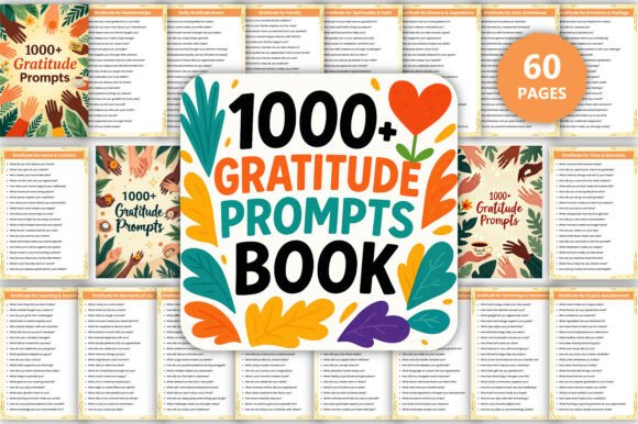 1000 Gratitude Prompts Book