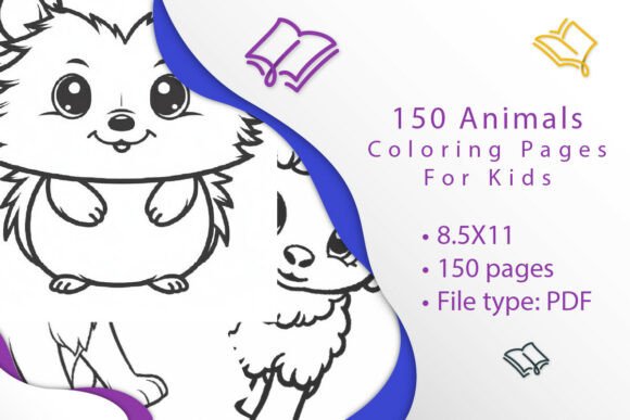 150 Animals Coloring Pages for Kids