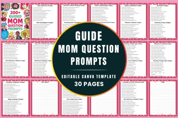 200 Guided Mom Question Prompts KDP: A Thoughtful Resource for Reflective Parenting