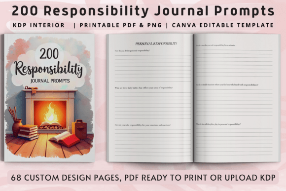 200 Responsibility Journal Prompts and Canva Editable Template: A Guide to Elevating Your Journaling Experience