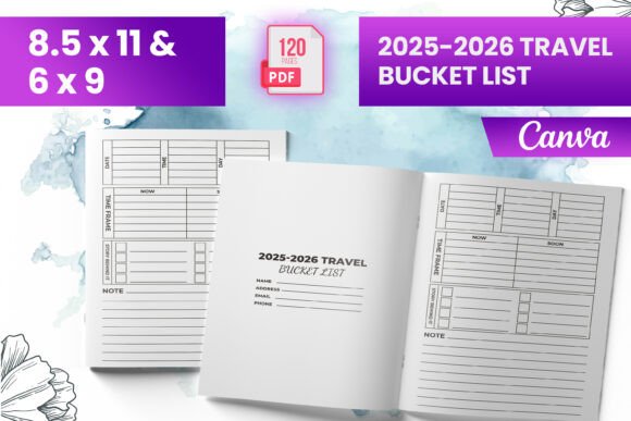 2025–2026 Travel Bucket List KDP