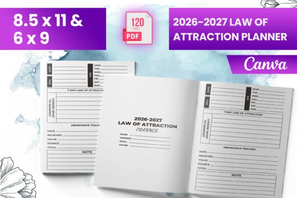 2026-2027 Law of Attraction Planner KDP