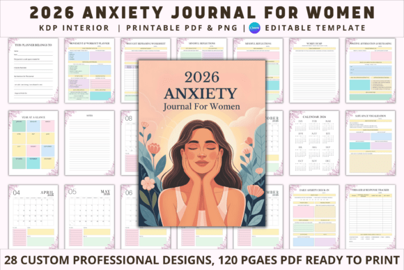 2026 Anxiety Journal for Women