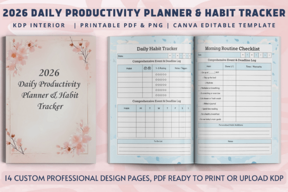 2026 Daily Productivity Habit Tracker