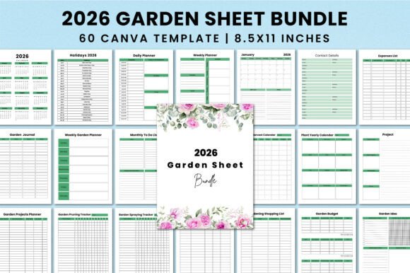 2026 Garden Sheet Bundle KDP Interior