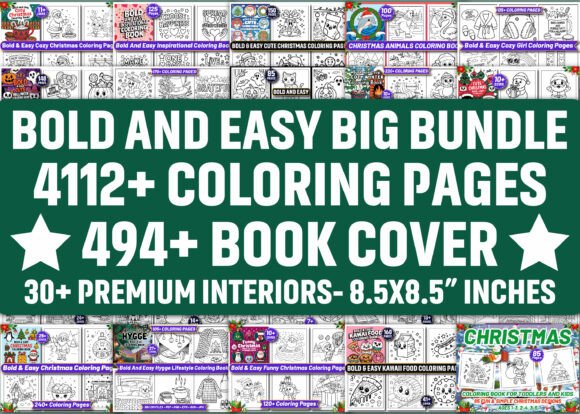 Bold and Easy Bundle Coloring Book Pages: A Comprehensive Overview for Adult Creatives