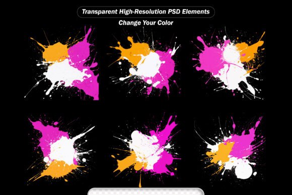Color Paint Splashes Transparent: Elevating Visual Projects with Dynamic Light Effects