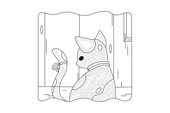 Cute Cat Coloring Page Dot Marker Vector: A Versatile Tool for Creative Expression