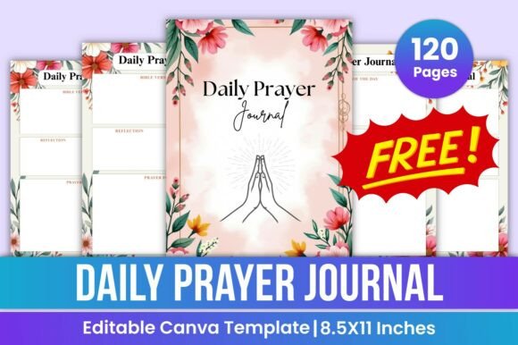 Free Daily Prayer Journal Canva Interior