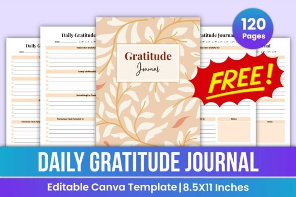 Free Gratitude Journal Canva Interiors: A Modern Tool for Mindful Reflection