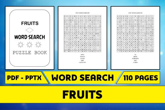 Fruits Word Search Puzzle Interior Game