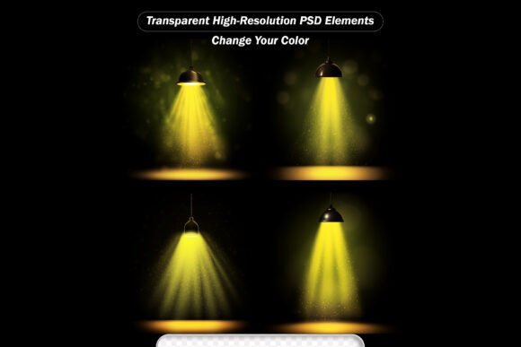 Mastering Visual Impact: The Strategic Use of PSD Spotlight Lights Lamp Realistic