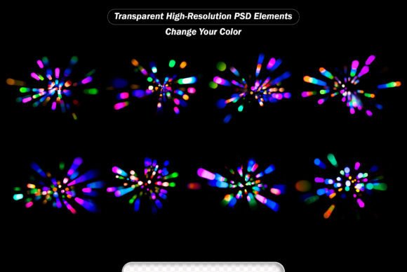 PSD Colorful Blurry Lights Transparent – Bring Your Designs to Life